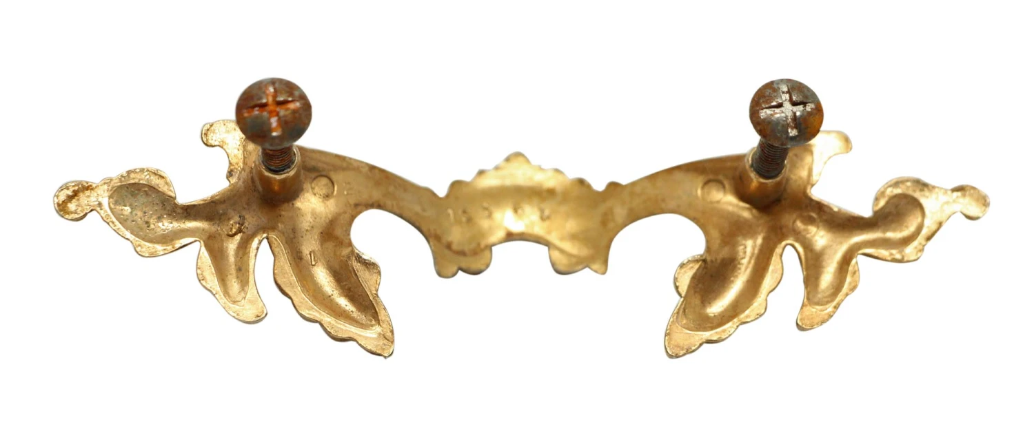 French Brass Bridge Dresser Pull 8 French Brass Bridge Dresser Pull - Image 6