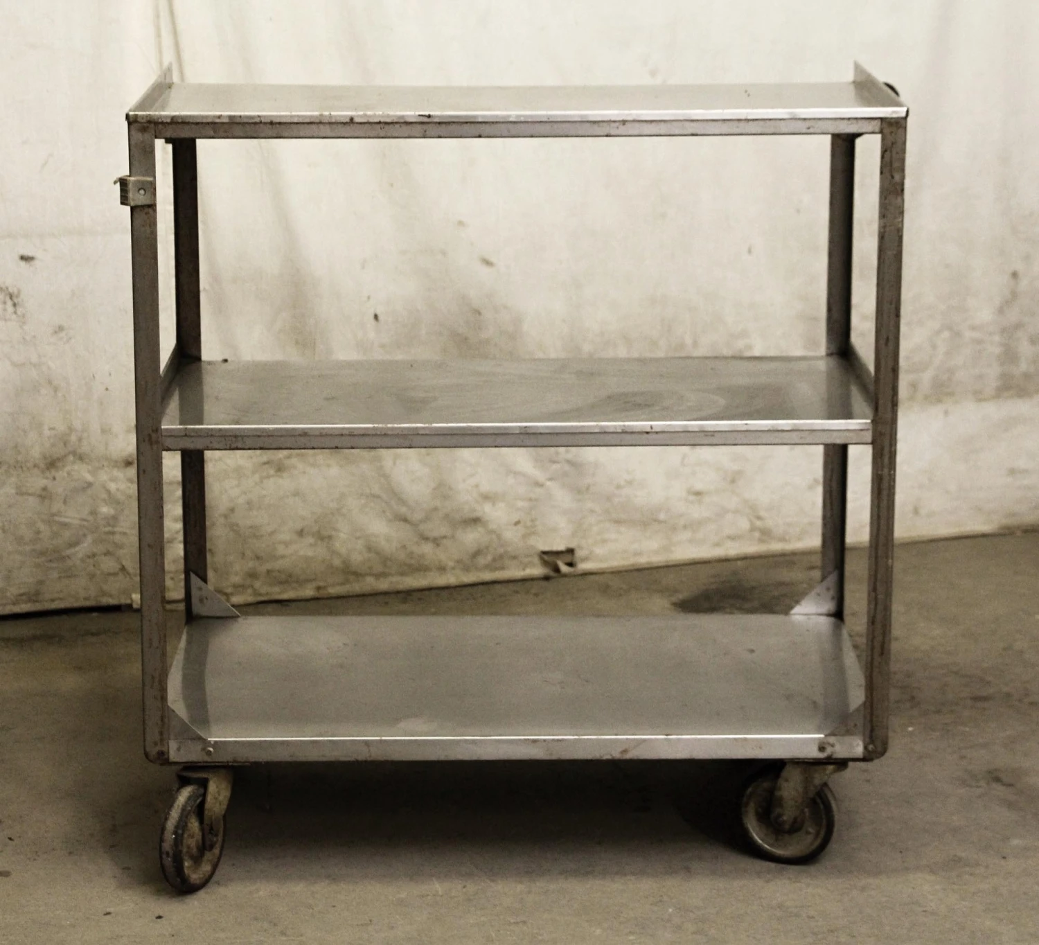 Three Tier Steel Rolling Cart 6 Three Tier Steel Rolling Cart - Image 4