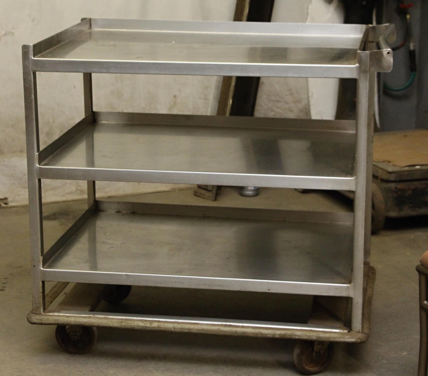 Industrial Rolling Cart With Handle Bar 6 Industrial Rolling Cart With Handle Bar - Image 4