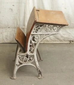 Antique Childs School Row Desk & Chair Combo 11 Antique Childs School Row Desk & Chair Combo -OGT Sale Store n247234 04