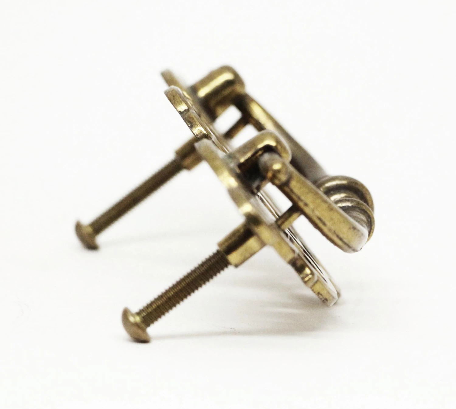 Traditional Polished Brass Bail Drawer Pull 6 Traditional Polished Brass Bail Drawer Pull - Image 4