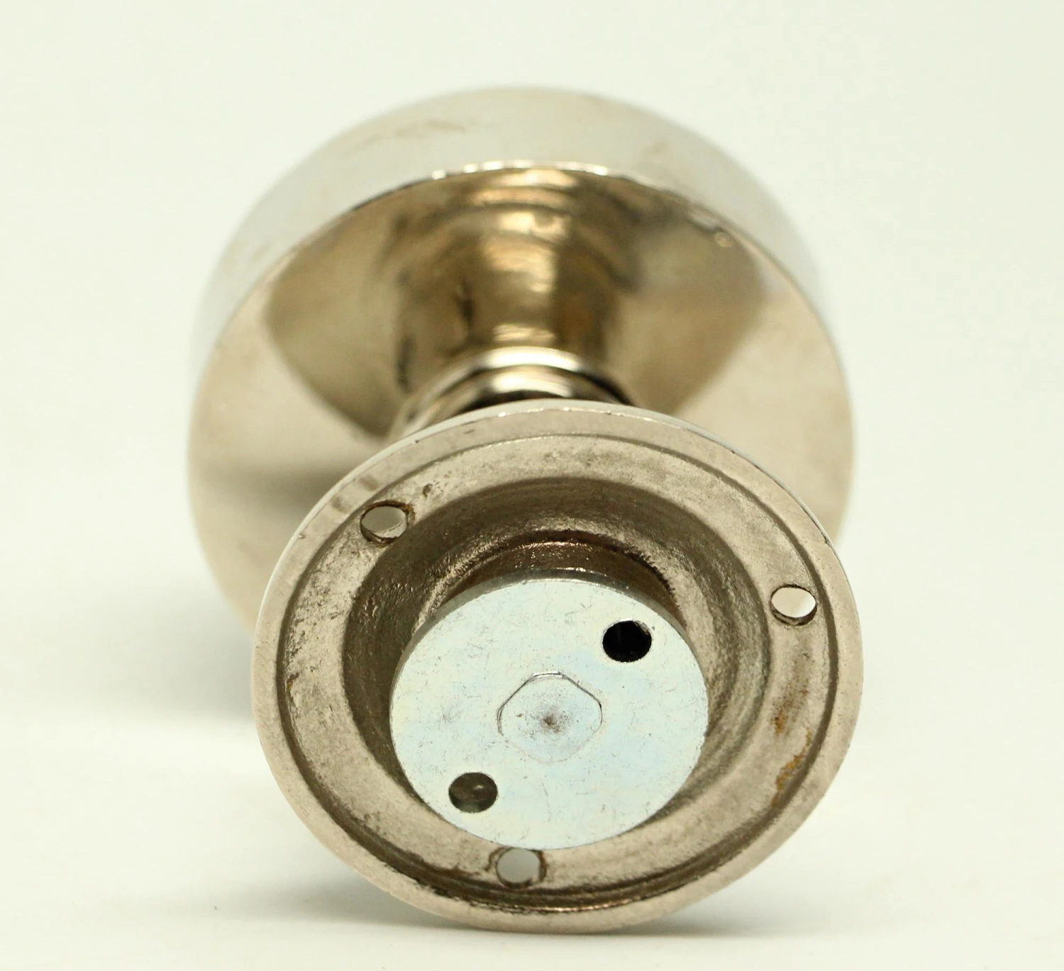 Mid Century Rose Swirl Chrome Dummy Drawer Door Knob 6 Mid Century Rose Swirl Chrome Dummy Drawer Door Knob - Image 4