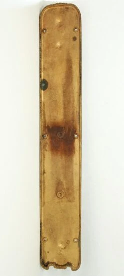 Antique Neoclassical 24.5 In. Bronze Door Push Plate 10 Antique Neoclassical 24.5 In. Bronze Door Push Plate -OGT Sale Store n248175 04