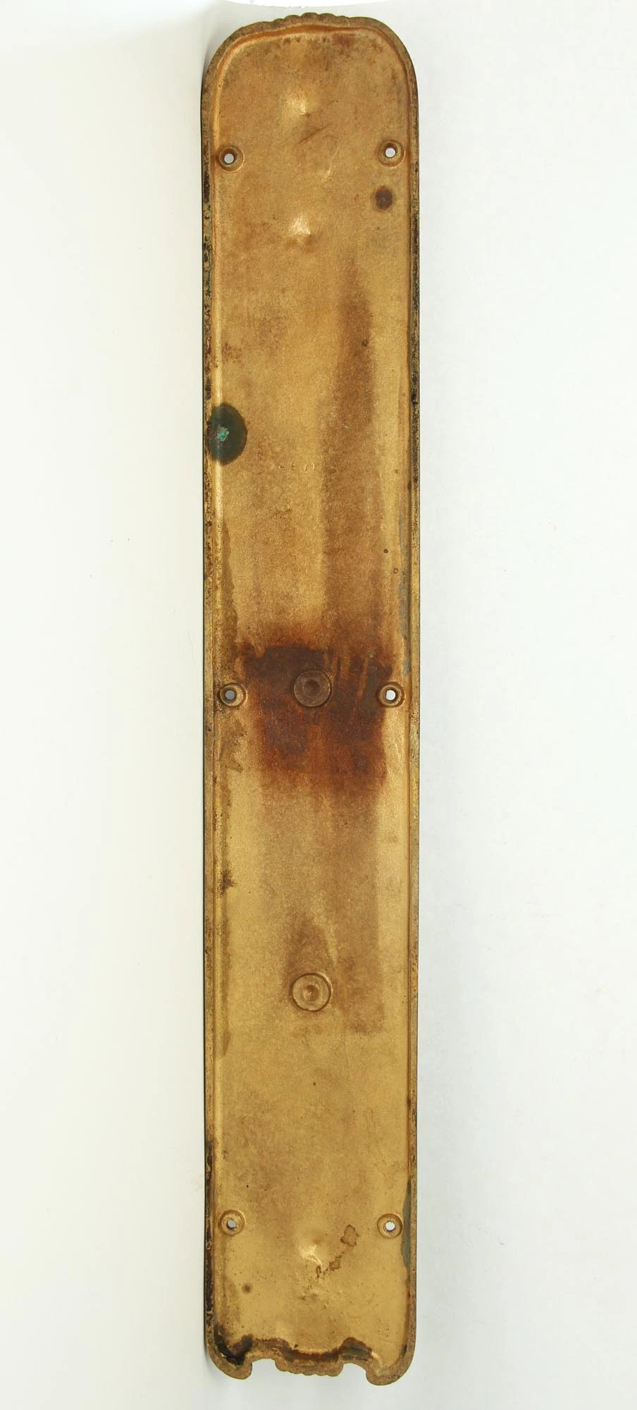 Antique Neoclassical 24.5 In. Bronze Door Push Plate 6 Antique Neoclassical 24.5 In. Bronze Door Push Plate - Image 4
