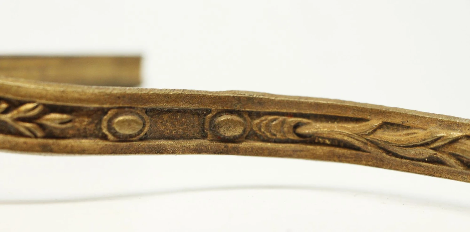 Antique French Gilded Bronze Curtain Hardware 6 Antique French Gilded Bronze Curtain Hardware - Image 4