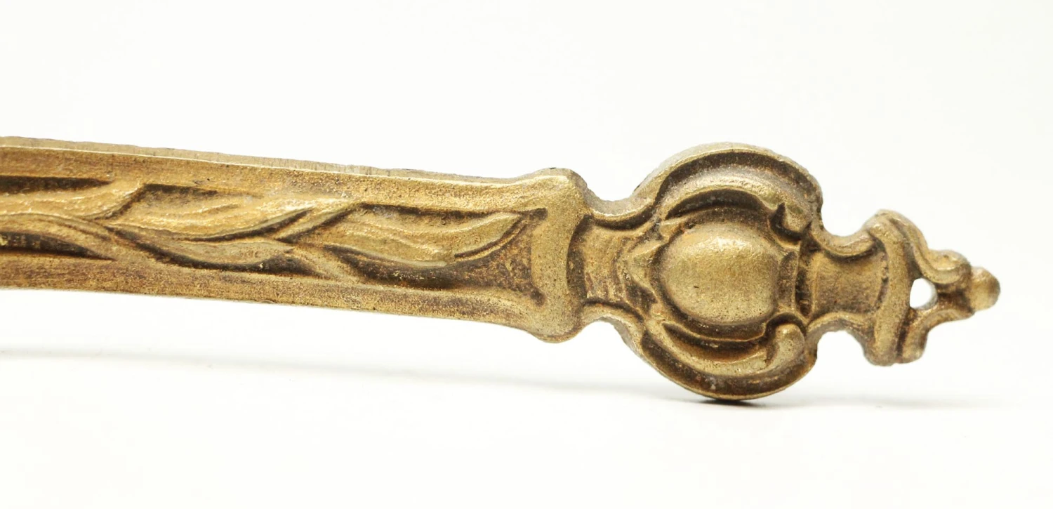 Antique French Gilded Bronze Curtain Hardware 7 Antique French Gilded Bronze Curtain Hardware - Image 5