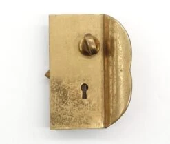 Vintage Brass Cabinet Lock Set With Strike Plate -OGT Sale Store n248990 04