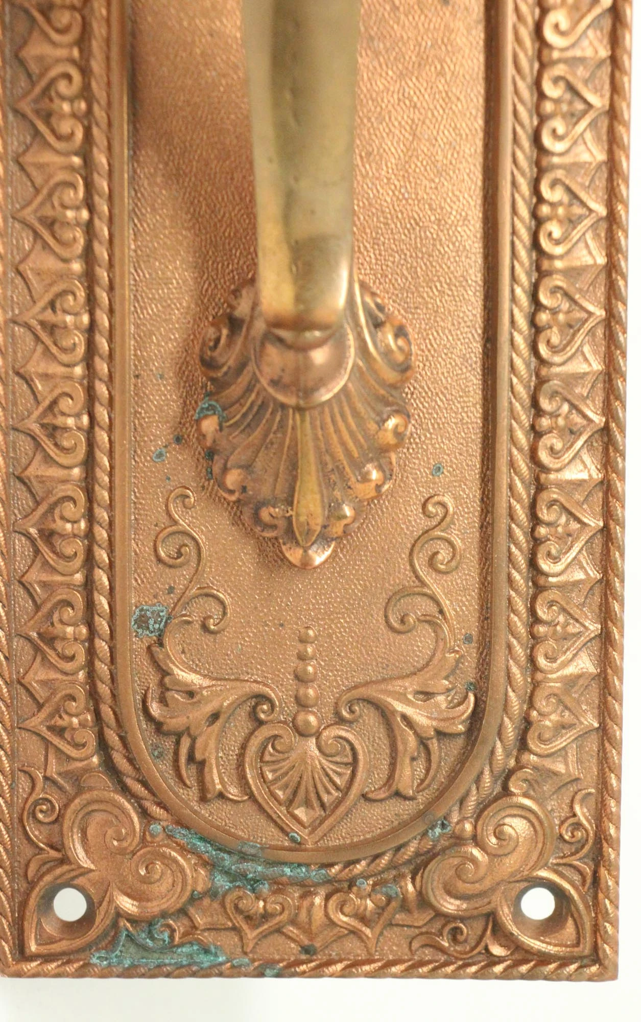 Pair Of Antique 18 In. Neoclassical Copper Entry Bronze Door Pulls 10 Pair Of Antique 18 In. Neoclassical Copper Entry Bronze Door Pulls - Image 8