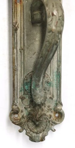 Victorian 18 In. Bronze Yale & Towne Pulls With Lock 20 Victorian 18 In. Bronze Yale & Towne Pulls With Lock -OGT Sale Store n249048 04