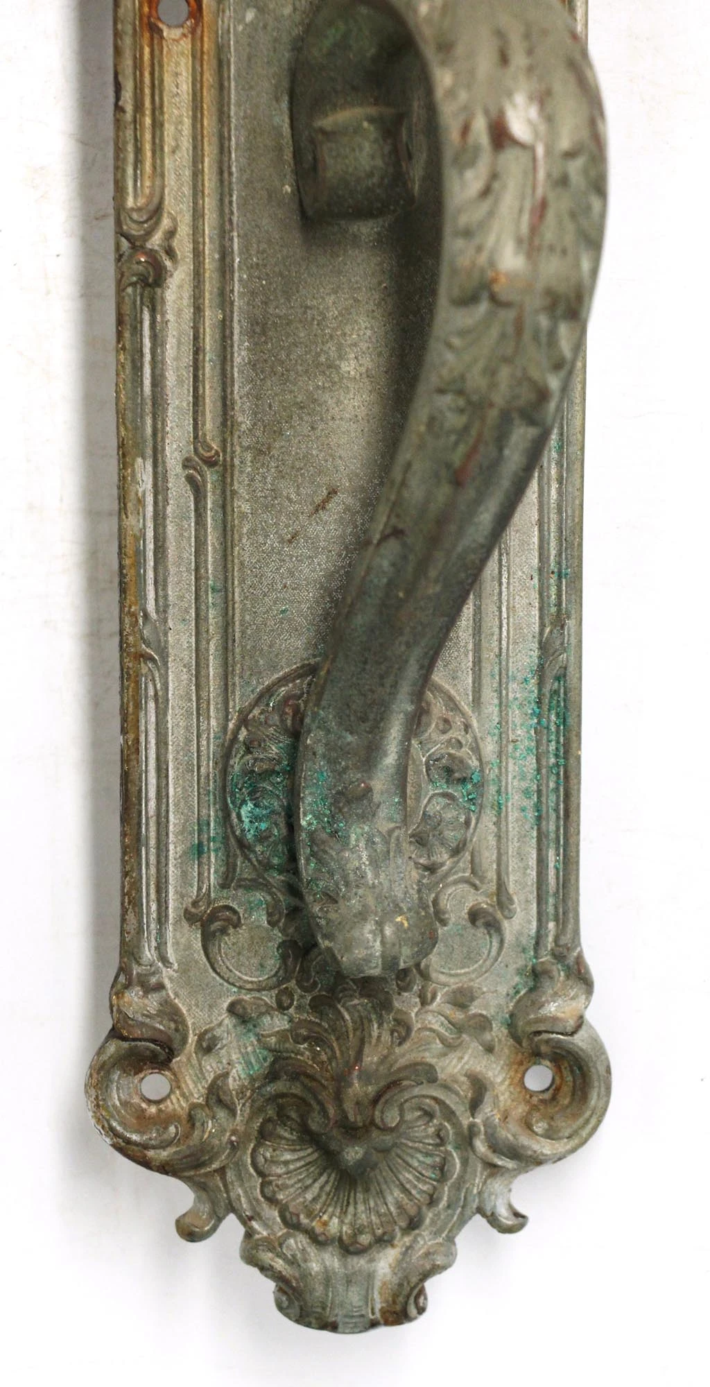 Victorian 18 In. Bronze Yale & Towne Pulls With Lock 6 Victorian 18 In. Bronze Yale & Towne Pulls With Lock - Image 4