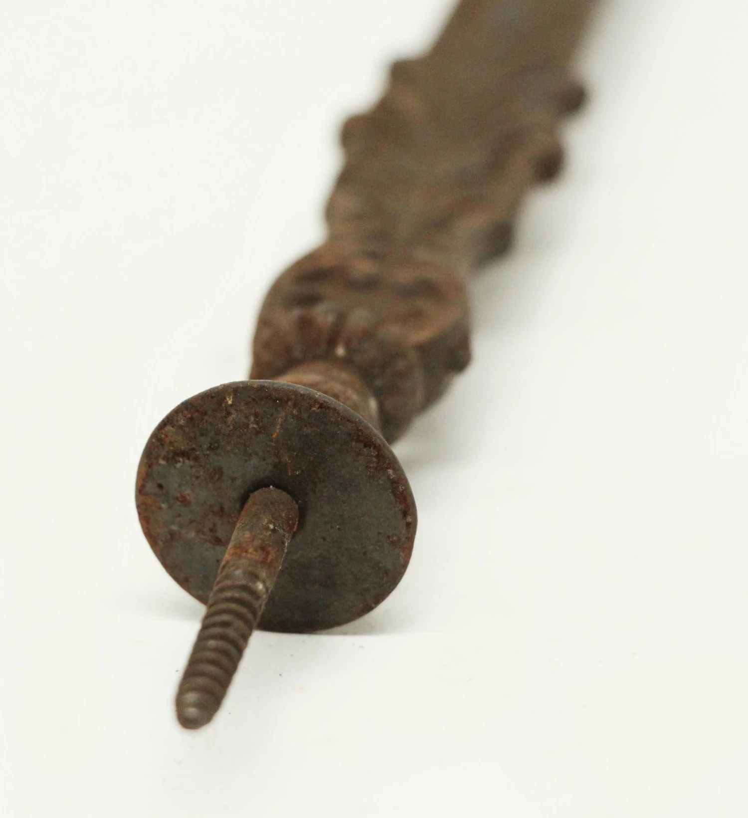 Single Iron Ornate Plant Screw Hook 6 Single Iron Ornate Plant Screw Hook - Image 4