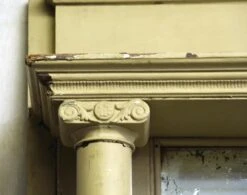 Reclaimed Antique 83 In. Tan Mirrored Mantel 11 Reclaimed Antique 83 In. Tan Mirrored Mantel -OGT Sale Store n249380 04