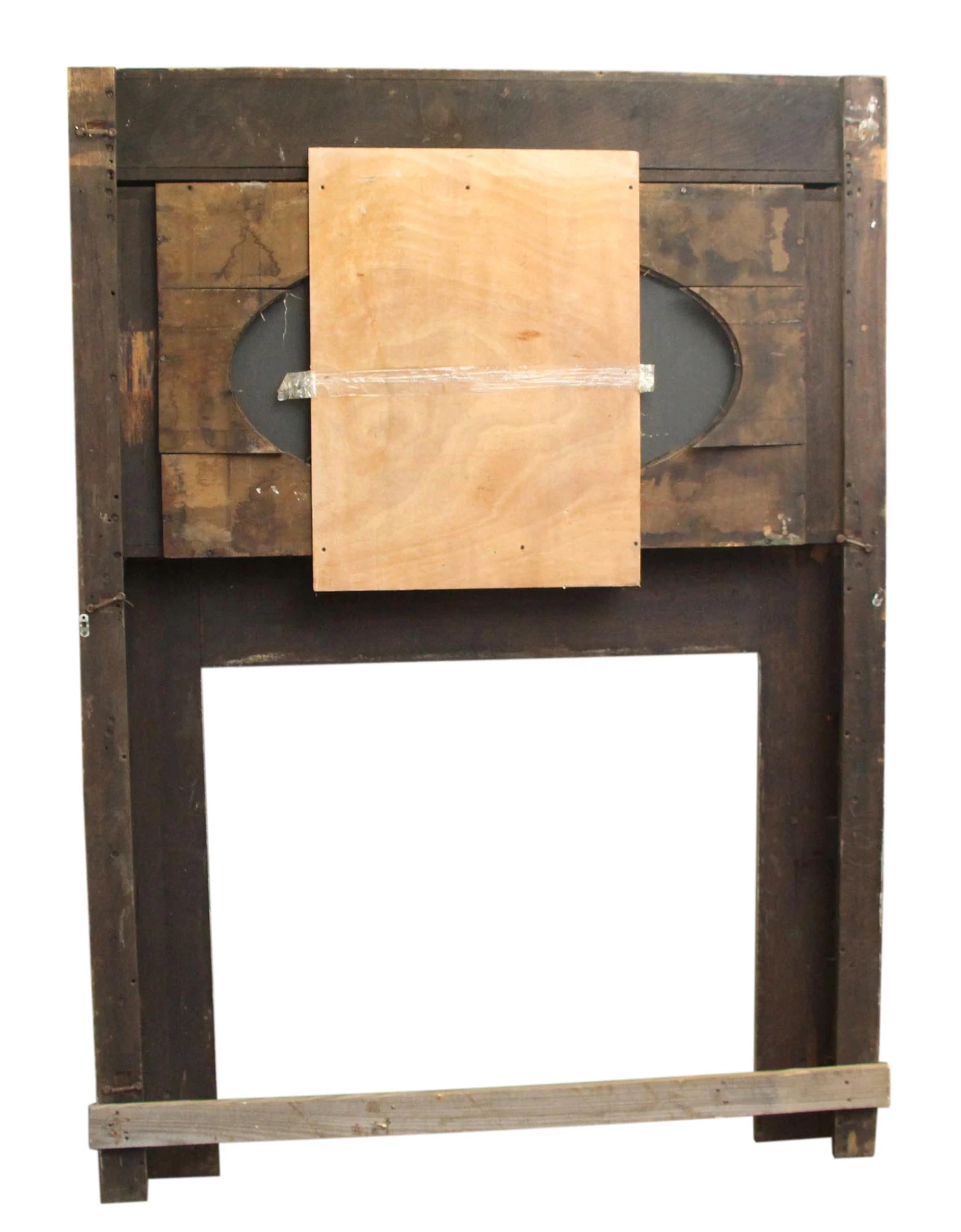 Reclaimed Antique 83 In. Tan Mirrored Mantel 8 Reclaimed Antique 83 In. Tan Mirrored Mantel - Image 6