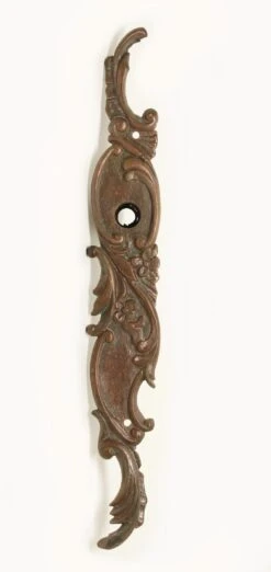 Antique Floral French Bronze 12.75 In. Door Plate -OGT Sale Store n251556 08