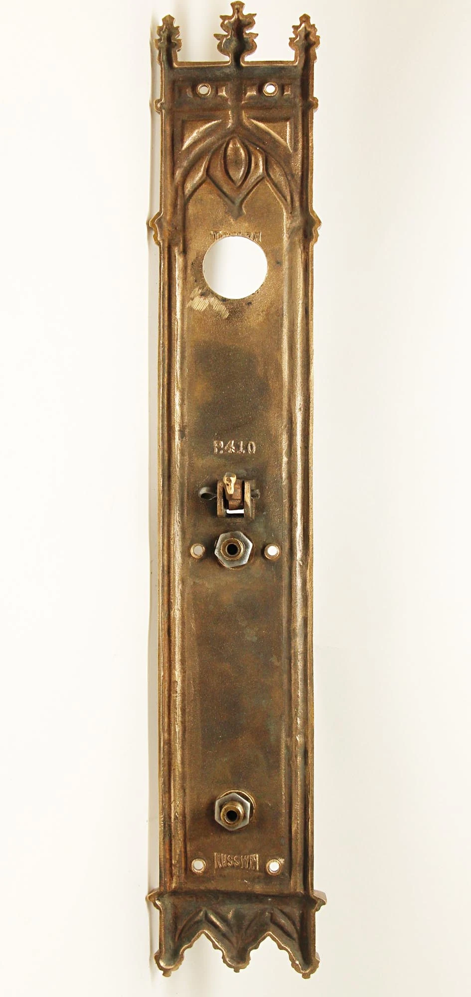 Antique Gothic 19 In. Bronze Entry Door Handle Pull 8 Antique Gothic 19 In. Bronze Entry Door Handle Pull - Image 6