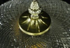 Waldorf Astoria Faceted Glass & Brass Flush Mount Light 15 Waldorf Astoria Faceted Glass & Brass Flush Mount Light -OGT Sale Store n253067 06