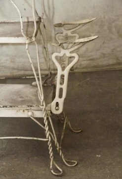 Antique Steel Shoe Polishing Tall Chair 14 Antique Steel Shoe Polishing Tall Chair -OGT Sale Store n254125 06