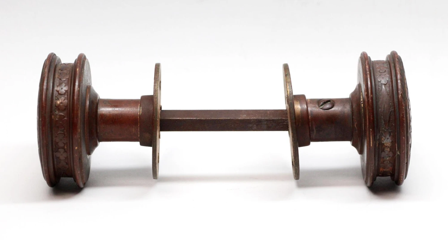 Antique Bronze Corbin Gothic Knob Set 7 Antique Bronze Corbin Gothic Knob Set - Image 5