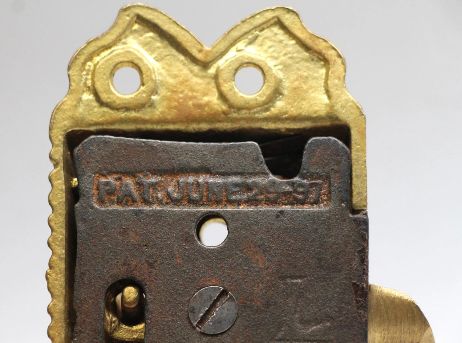 Gold Gilded Bronze Ornate Ice Box Latch 7 Gold Gilded Bronze Ornate Ice Box Latch - Image 5