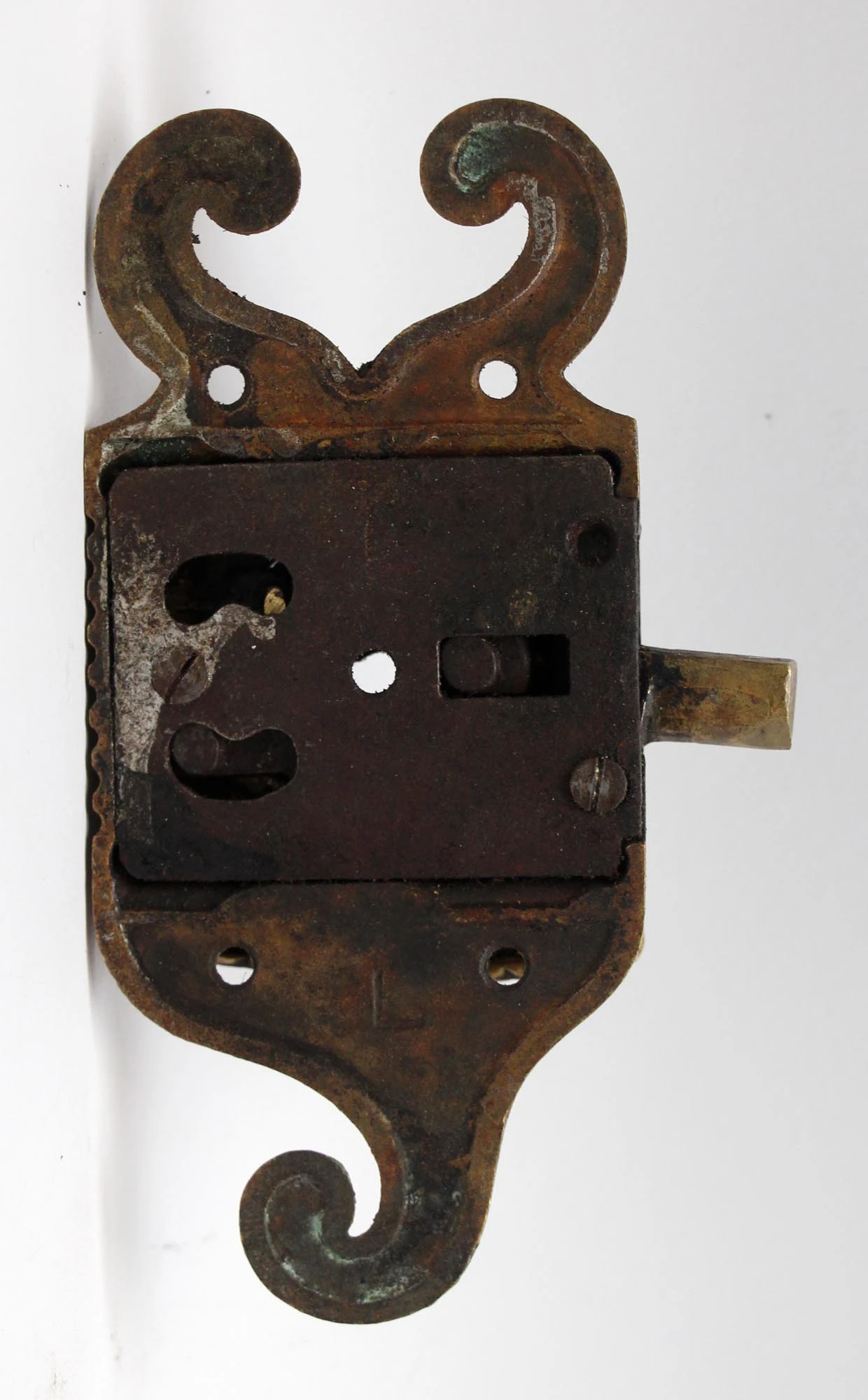 Antique Jewett Bronze Ice Box Latch 6 Antique Jewett Bronze Ice Box Latch - Image 4