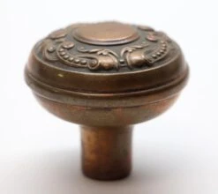Pair Of Antique Brass Flemish Corbin Door Knobs -OGT Sale Store n255484 04