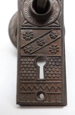 Antique F.C. Linde Bronze & Cast Iron Passage Door Knob Set 11 Antique F.C. Linde Bronze & Cast Iron Passage Door Knob Set -OGT Sale Store n255737 04