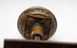 Antique F.C. Linde Bronze & Cast Iron Passage Door Knob Set 13 Antique F.C. Linde Bronze & Cast Iron Passage Door Knob Set -OGT Sale Store n255737 06