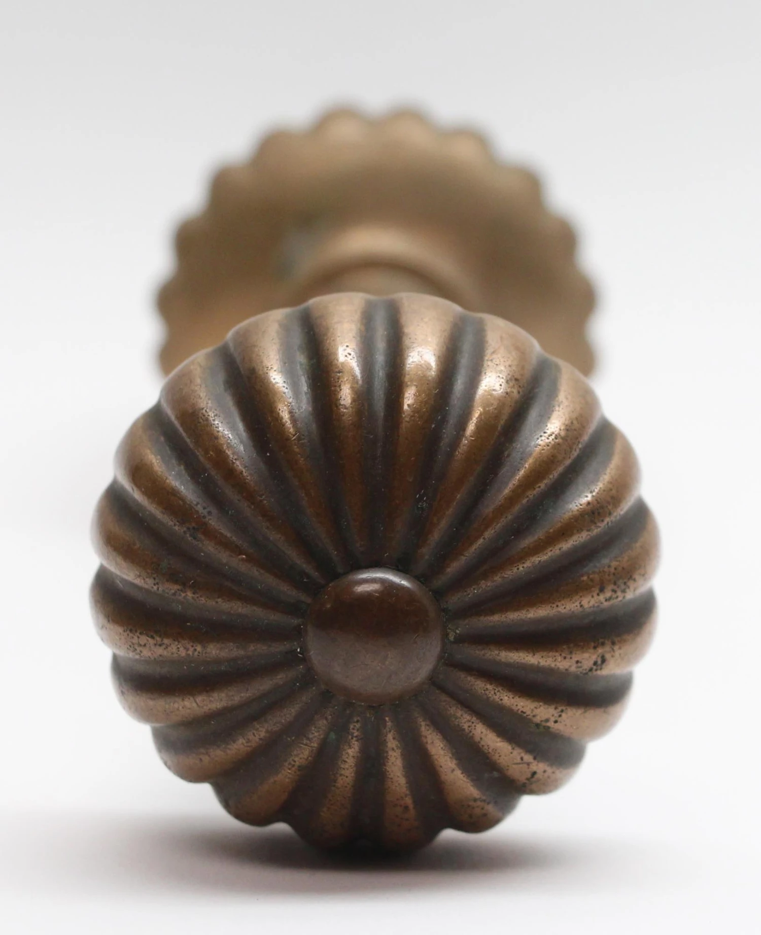 Fluted Cast Bronze Door Knobs 6 Fluted Cast Bronze Door Knobs - Image 4
