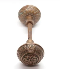 Antique Bronze Norwalk Vernacular Keyhole Passage Door Knobs -OGT Sale Store n256258 04