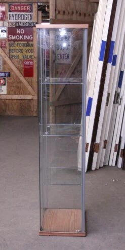 Narrow Glass Modern Showcase 9 Narrow Glass Modern Showcase -OGT Sale Store n256288 04