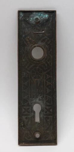 Stamped Brass Vernacular Door Back Plate -OGT Sale Store n256325 04