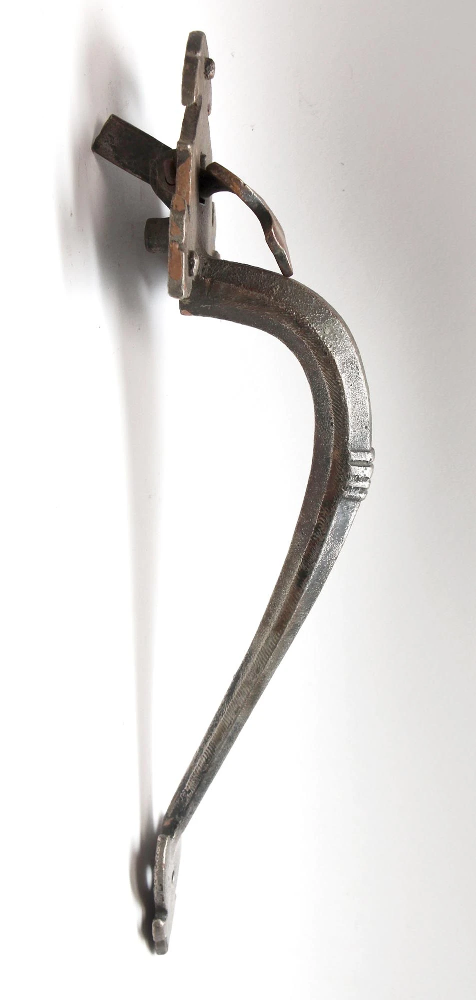 Antique Gothic 12 In. Nickeled Bronze Sargent Door Pull 6 Antique Gothic 12 In. Nickeled Bronze Sargent Door Pull - Image 4