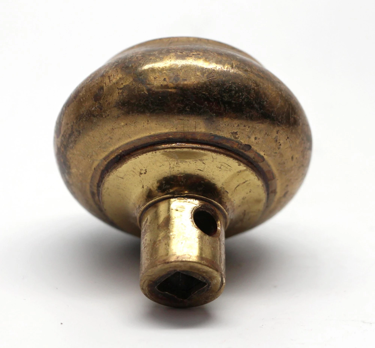 Pair Of Brass Concentric Tulip Passage Door Knobs 7 Pair Of Brass Concentric Tulip Passage Door Knobs - Image 5