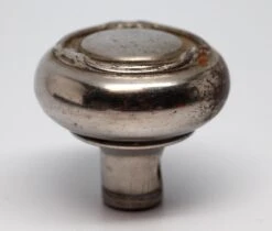 Pair Of Antique 1900s Nickel 3 Fold Passage Door Knobs -OGT Sale Store n257684 04