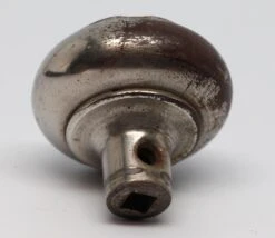 Pair Of Antique 1900s Nickel 3 Fold Passage Door Knobs -OGT Sale Store n257684 05