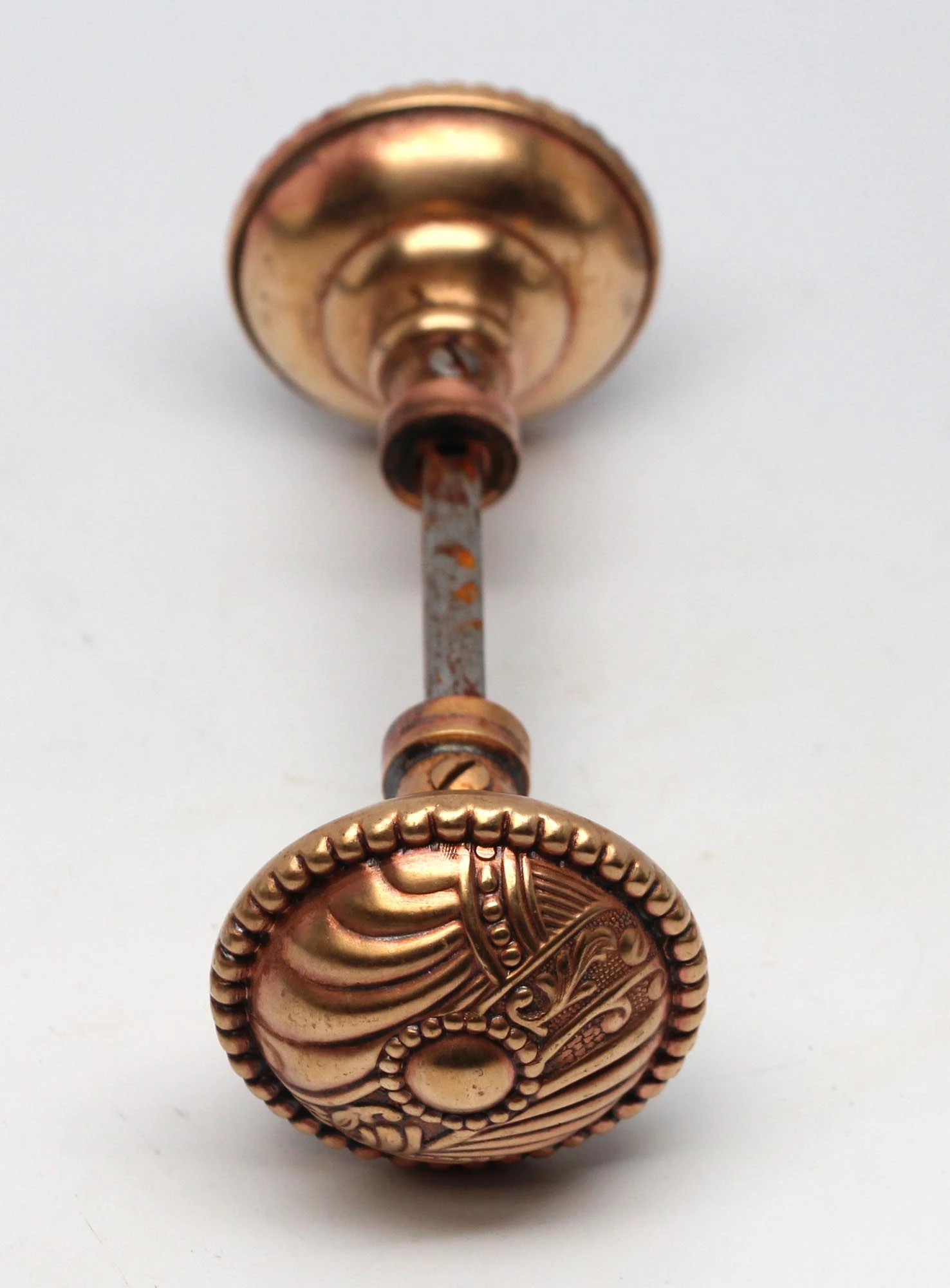 Pair Of Polished Brass Roanoke Door Knobs 6 Pair Of Polished Brass Roanoke Door Knobs - Image 4