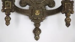 Pair Of Tudor Style Double Arm Bronze Wall Sconces 14 Pair Of Tudor Style Double Arm Bronze Wall Sconces -OGT Sale Store n258322 05