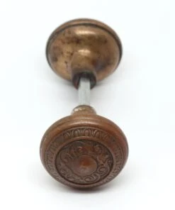 Antique 1900s Brass Egg & Dart Mantua Passage Door Knobs -OGT Sale Store n258505 04