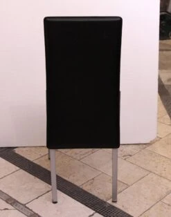 Set Of Four Black Mid Century Aluminum Frame Chairs 12 Set Of Four Black Mid Century Aluminum Frame Chairs -OGT Sale Store n258622 05