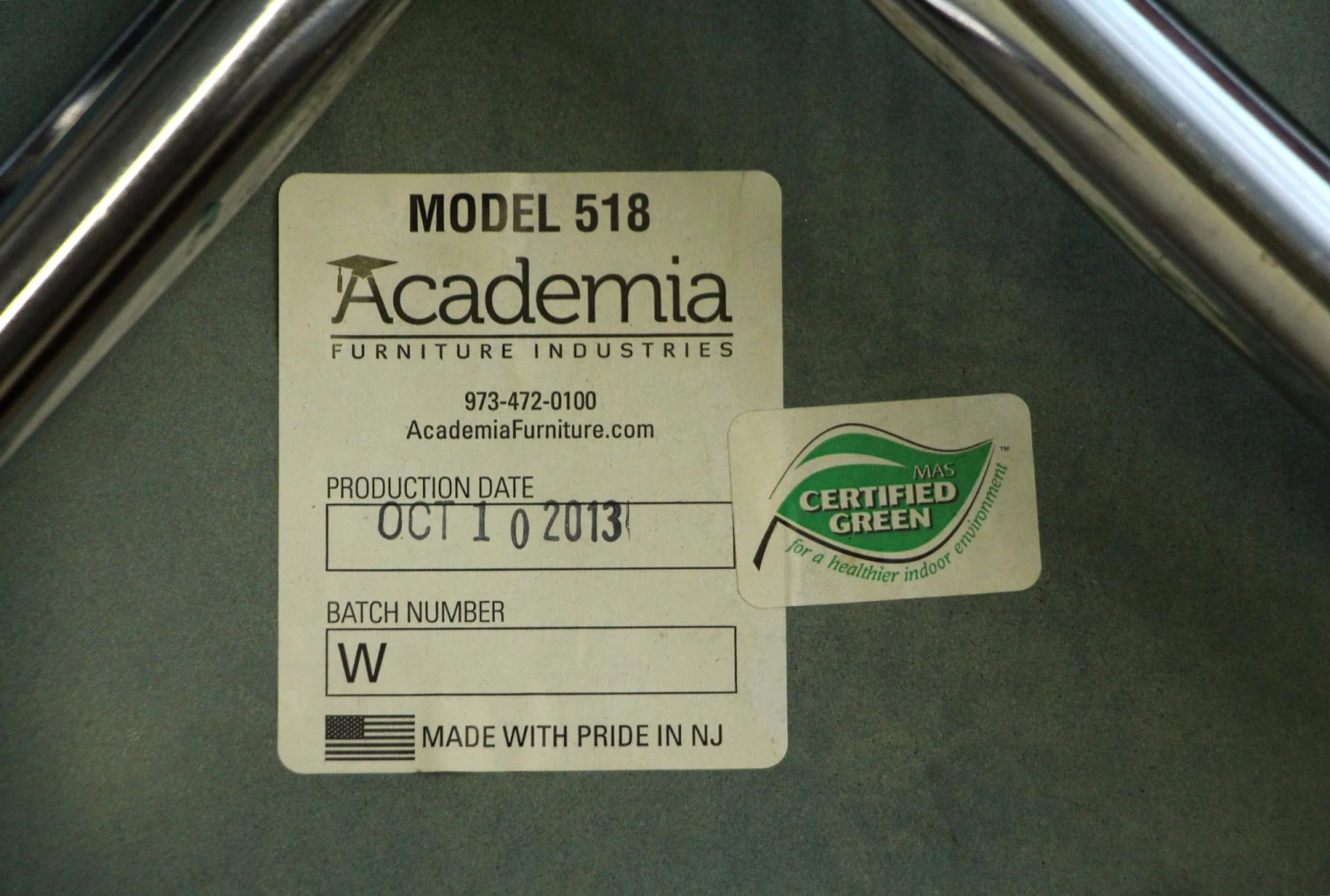 Bakelite Royal Blue Chair With Chrome Legs 9 Bakelite Royal Blue Chair With Chrome Legs - Image 7