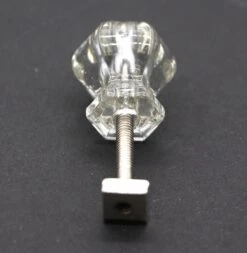 Vintage Clear Glass 0.875 In. Cabinet Drawer Knob 9 Vintage Clear Glass 0.875 In. Cabinet Drawer Knob -OGT Sale Store n260054 04