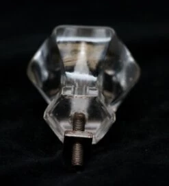 Vintage 1.25 In. Hexagon Glass Drawer Cabinet Knob -OGT Sale Store n260081 04