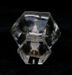 1.75 In. Vintage Etched Hexagon Glass Cabinet Knob -OGT Sale Store n260087 04