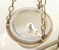 Antique Traditional Clear Ribbed Dish Pendant Light 10 Antique Traditional Clear Ribbed Dish Pendant Light -OGT Sale Store n260107 04