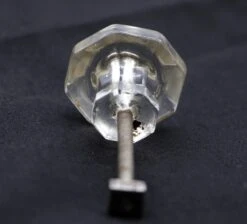 1.5 In. Vintage Octagon Clear Glass Drawer Cabinet Knob 9 1.5 In. Vintage Octagon Clear Glass Drawer Cabinet Knob -OGT Sale Store n260134 04