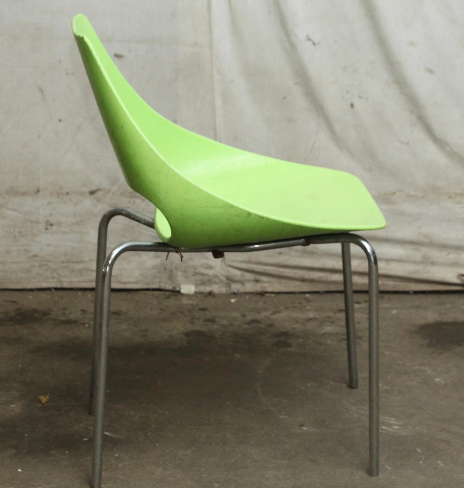 Modern Metalmobil Echo Lime Green Chair 6 Modern Metalmobil Echo Lime Green Chair - Image 4