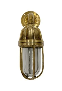 Brass Nautical Ship Sconce With Vane Top