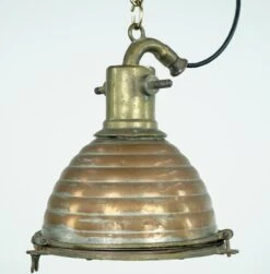 Nautical Copper & Brass Beehive Spotlight Pendant Light -OGT Sale Store nautical lighting for sale q283079