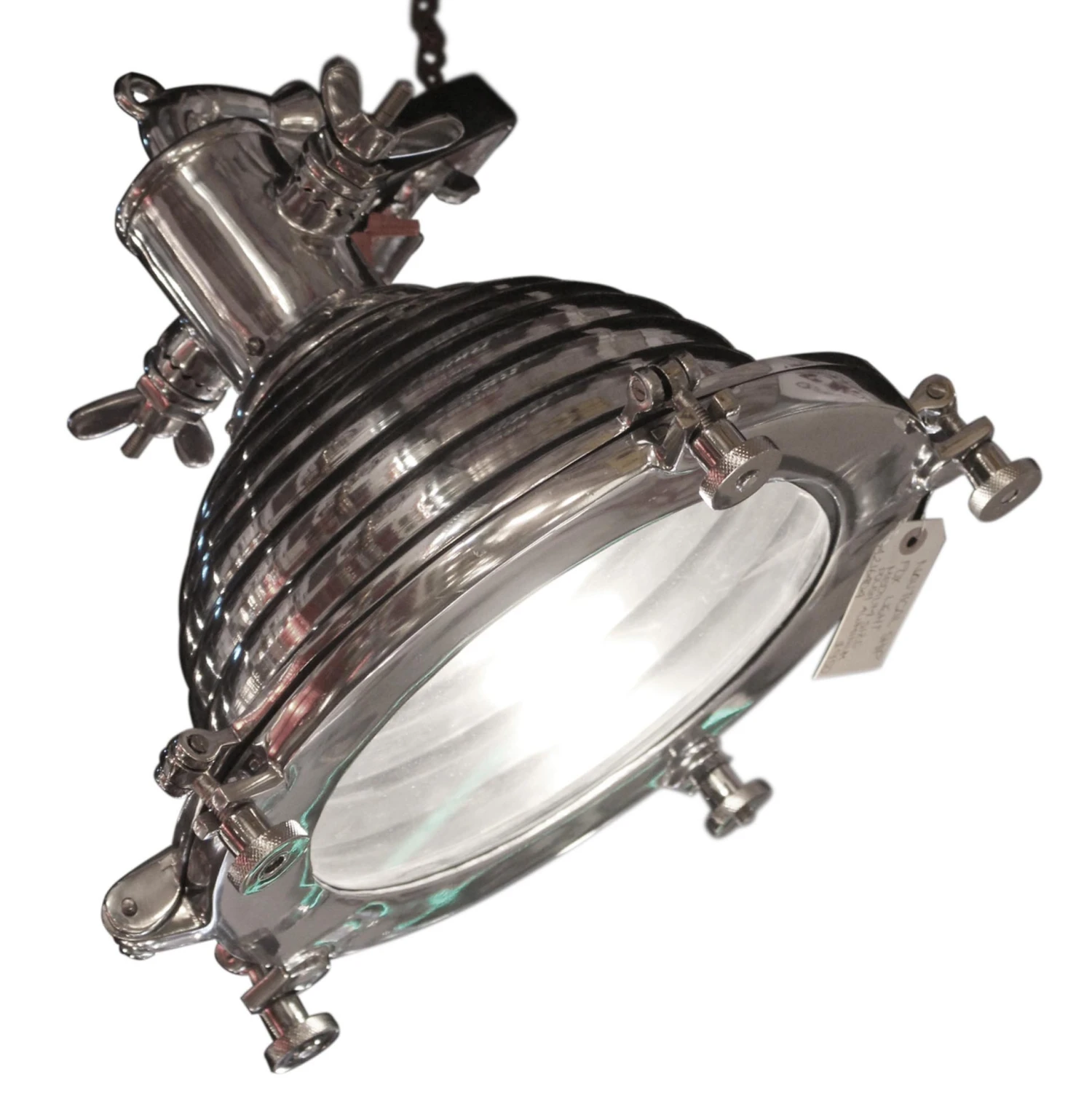 Nautical Polished Aluminum 13 In. Ship Fox Light 4 Nautical Polished Aluminum 13 In. Ship Fox Light - Image 2