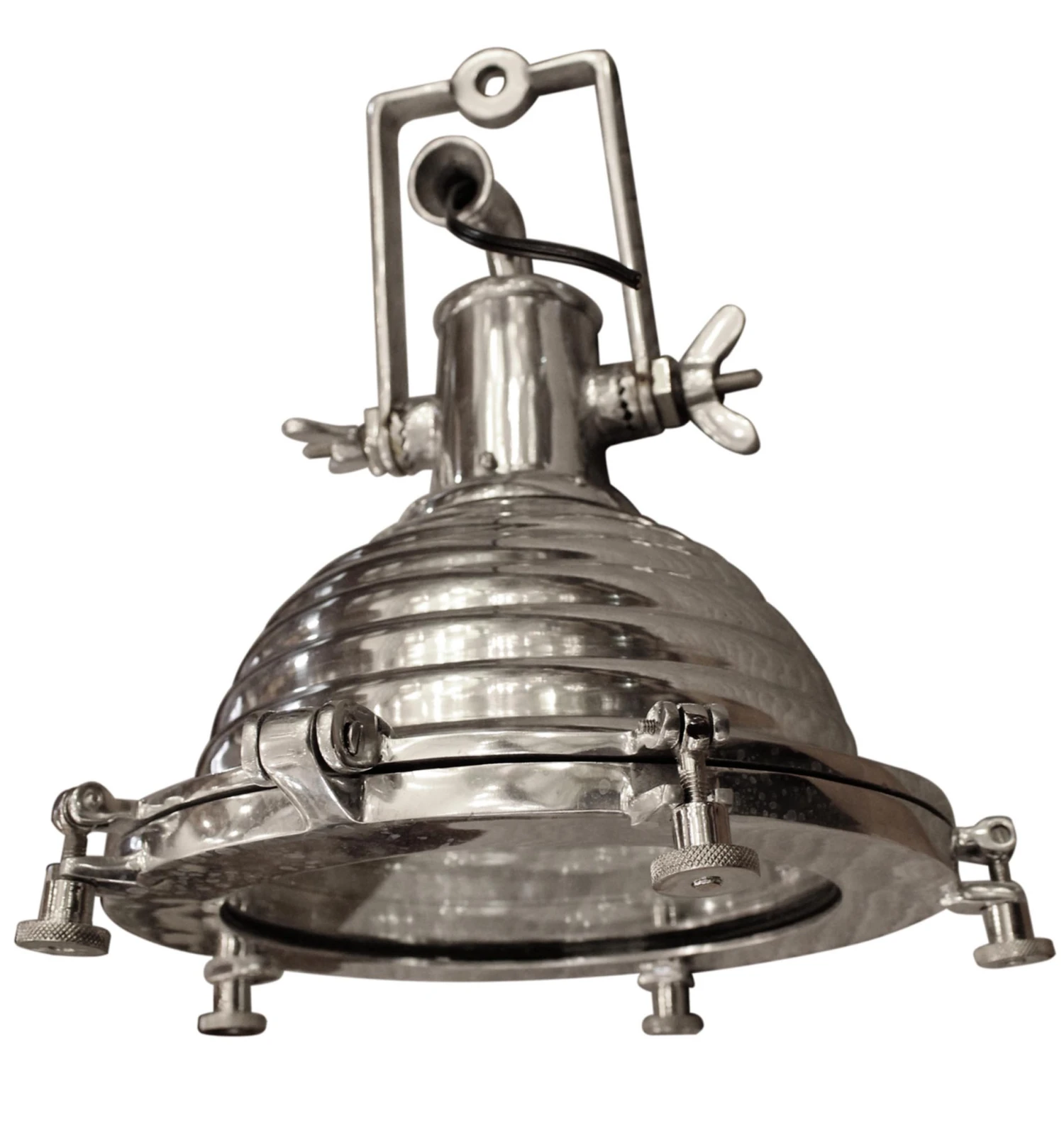 Nautical Polished Aluminum 13 In. Ship Fox Light 3 Nautical Polished Aluminum 13 In. Ship Fox Light